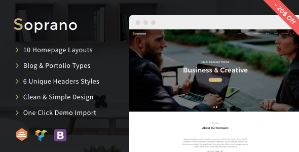 Soprano - Clean Multi-Concept WordPress Theme Logo